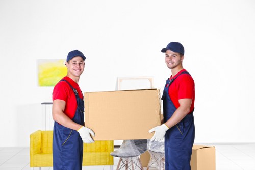 Movers preparing a local removal in Tottenham Green