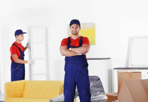 Removal team preparing a home move near Tottenham Green