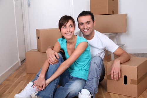 Loading furniture into a moving truck for a local Tottenham Green move